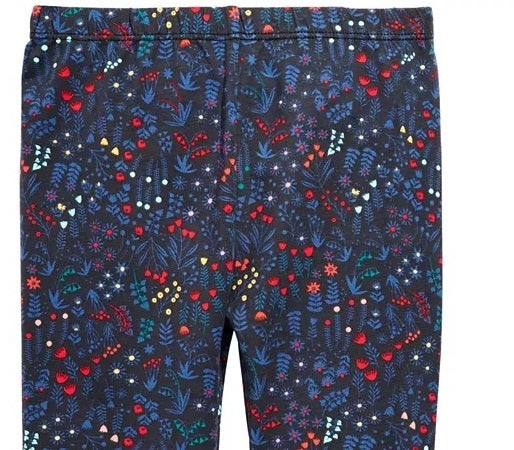 First Impressions Baby Girl's Floral-Print Leggings Black Size 12 Months