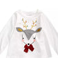 First Impressions Baby Girl's Reindeer Applique T-Shirt White Size 6-9MON