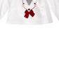 First Impressions Baby Girl's Reindeer Applique T-Shirt White Size 6-9MON