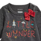 First Impressions Baby Girl's Little Wonder T-Shirt Dark Gray Size 24 Months