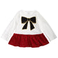 First Impressions Baby Girl's Bow Check Peplum T-Shirt White Size 24 Months
