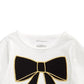 First Impressions Baby Girl's Bow Check Peplum T-Shirt White Size 24 Months