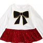 First Impressions Toddler Girl's Cotton Bow Check Peplum Top White Size 2T