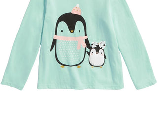 First Impressions Baby Girls Penguin T-Shirt Green Size 24M