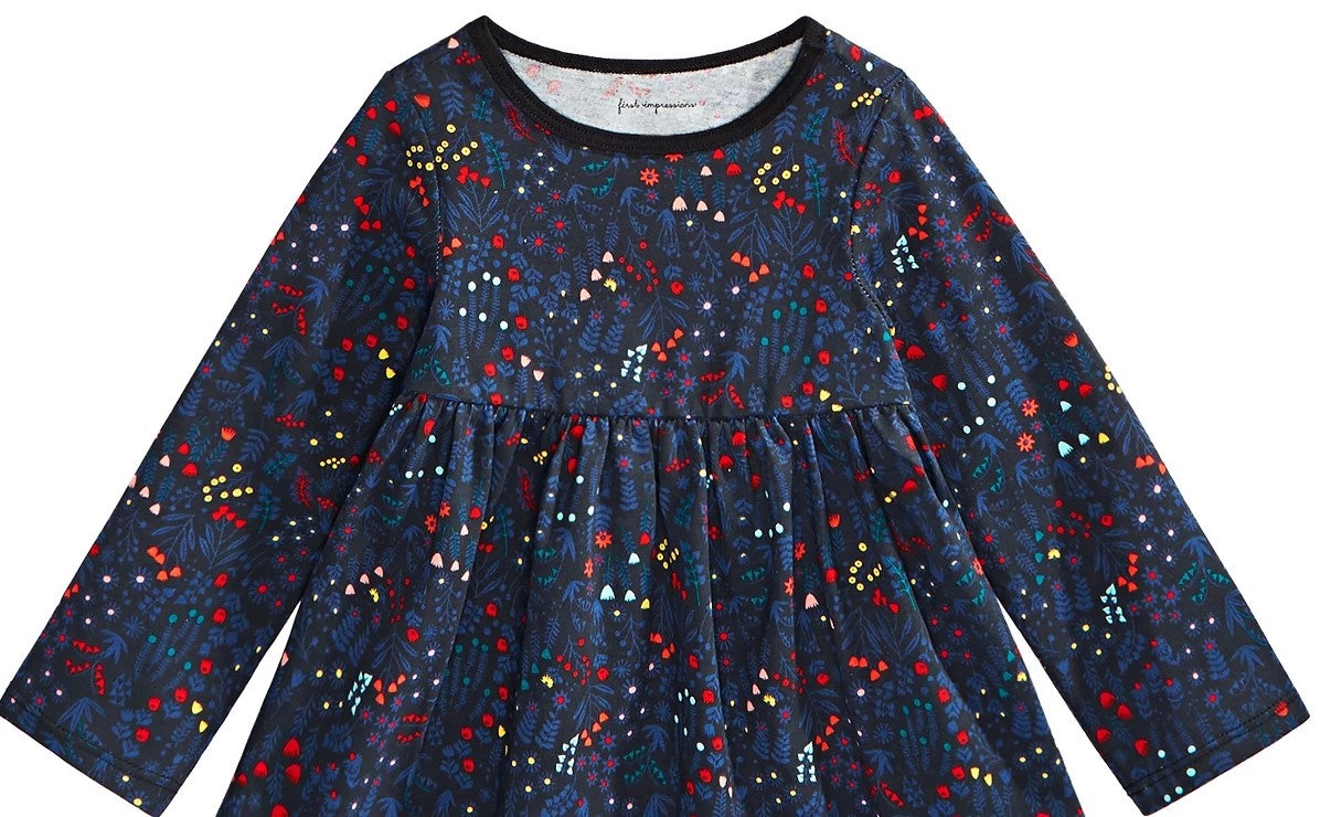 First Impressions Baby Girls Holiday Floral Tunic T-Shirt Black Size 18M