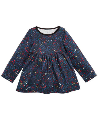 First Impressions Toddler Girls Cotton Folkloric Printed Tunic Top Black Size 3T