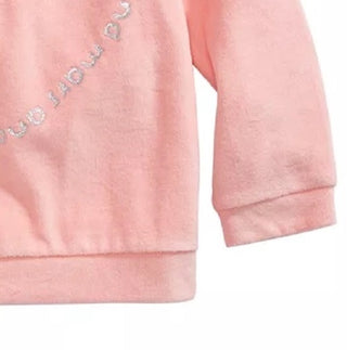 First Impressions Baby Girl's Heart-Print Velour Top Pink Size 24 Months