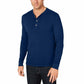 Club Room Men's Henley Shirt Blue Size Medium