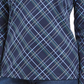 Karen Scott Women's Holly Plaid Embellished Top  Navy Size X-Small