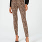 INC International Concepts Women's Incessential Leopard Skinny Jeans Brown Size 6