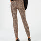 INC International Concepts Women's Incessential Leopard Skinny Jeans Brown Size 6