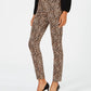 INC International Concepts Women's Incessential Leopard Skinny Jeans Brown Size 6