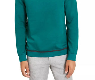 Alfani Men's Classic-Fit Tipped Sweatshirt Dark Green Size Large