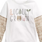 First Impressions Baby Boys Cotton Layered Look Locally Grown T-Shirt White Size 6-9MOS