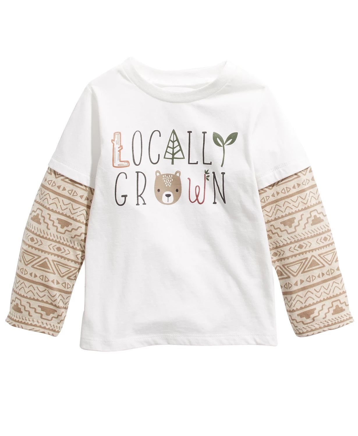 First Impressions Baby Boys Cotton Layered-Look Locally Grown T-Shirt White Size 24M