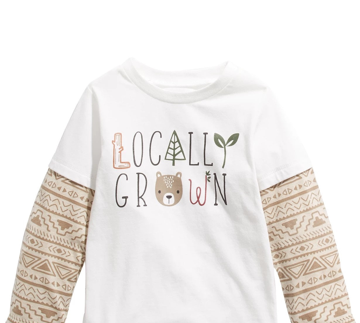 First Impressions Baby Boys Cotton Layered-Look Locally Grown T-Shirt White Size 24M