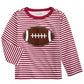 First Impressions Baby Boy's Cotton Striped Football T-Shirt  Red Size 18 Months