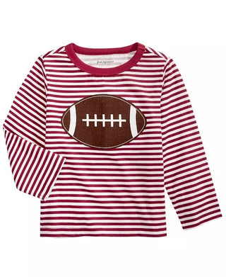 First Impressions Baby Boy's Cotton Striped Football T-Shirt  Red Size 18 Months