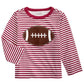 First Impressions Baby Boy's Cotton Striped Football T-Shirt Red Size 6-9 Months