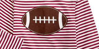 First Impressions Baby Boy's Cotton Striped Football T-Shirt Red Size 6-9 Months