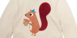 First Impressions Baby Boys Long Sleeve Squirrel T-Shirt Beige Size 12MOS