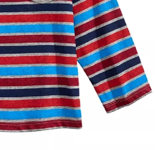 First Impressions Baby Boy's Striped Long-Sleeve T-Shirt Gray Size 3-6 Months