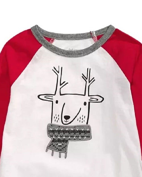 First Impressions Baby Boy's Reindeer-Print T-Shirt White Size 24 Months
