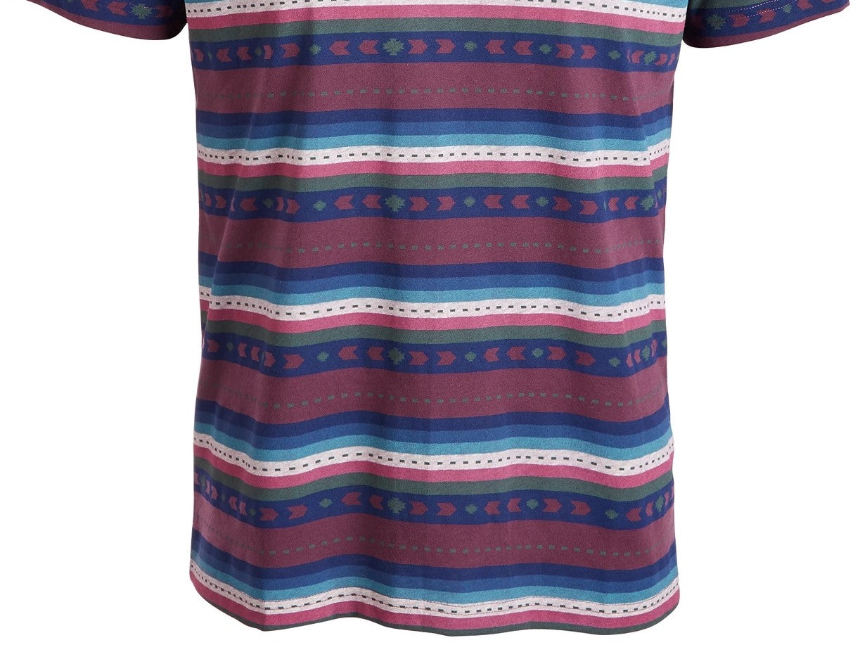 American Rag Men's Geo Striped T-Shirt Red Size Medium