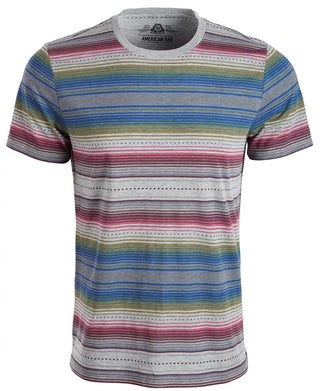 American Rag Men's Blanket Stripe T-Shirt Gray Size Extra Large