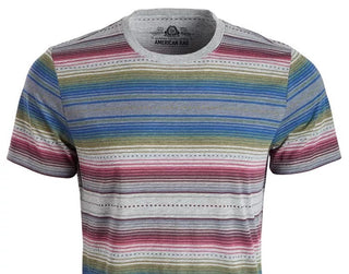 American Rag Men's Blanket Stripe T-Shirt Gray Size Extra Large