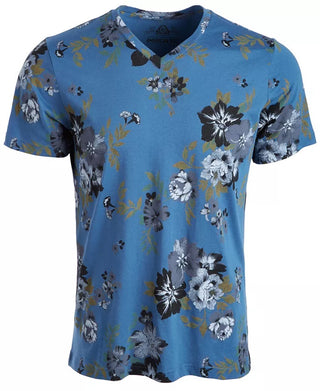 American Rag Men's Open Ground Floral T-Shirt Navy Size X-Large
