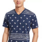 American Rag Men's Blocked Bandana T-Shirt Navy Size Medium
