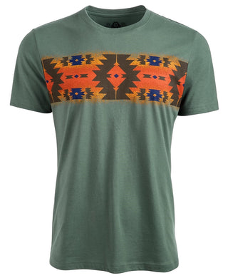 American Rag Men's Chest Pattern T-Shirt Green Size Medium