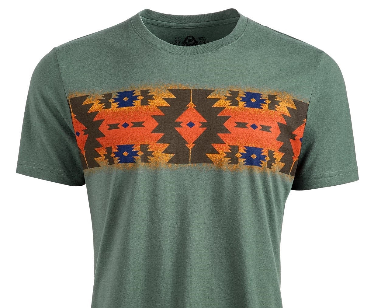 American Rag Men's Chest Pattern T-Shirt Green Size Medium