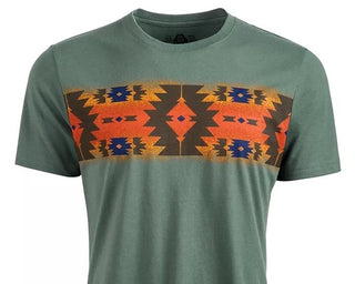 American Rag Men's Chest Pattern T-Shirt Green Size Small