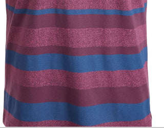 American Rag Men's V Neck Striped T-Shirt Red Size Large