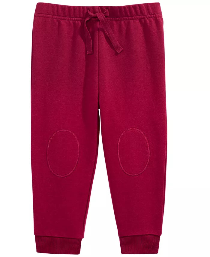 First Impressions Baby Boy's Knee Patch Jogger Pants Red Size 12 Months