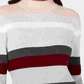 Karen Scott Women's Striped Mock Neck Cotton Sweater Red Size X-Large