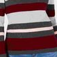 Karen Scott Women's Striped Mock Neck Cotton Sweater Red Size X-Large