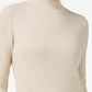 Karen Scott Women's Cotton Mock Neck Sweater  Brown Size X-Large