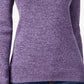 Karen Scott Women's Cotton Mock Neck Sweater  Purple Size Large