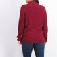 Karen Scott Women's Cotton Mock-Neck Sweater Bright Red Size Small