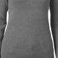 Karen Scott Women's Cotton Ribbed Turtleneck Top  Charcoal Size X-Small