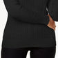Karen Scott Women's Cable Knit Crewneck Sweater Black Size X-Small