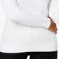 Karen Scott Women's Cotton Cable-Knit Sweater White Size Petite Small