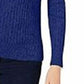 Karen Scott Women's  Marled Cotton Cable-Knit Sweater Blue Size Petite Medium