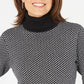Karen Scott Women's Cotton Turtleneck Sweater Black Size Small