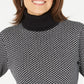 Karen Scott Women's Cotton Turtleneck Sweater Black Size X-Small