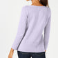 Karen Scott Women's Cotton Boat-Neck Sweater Purple Size Extra Large