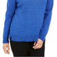 Karen Scott Women's Cotton Marled Shawl-Collar Sweater Blue Size Small